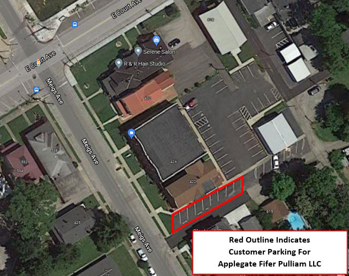 Customer Parking for Applegate Fifer Pulliam LLC
